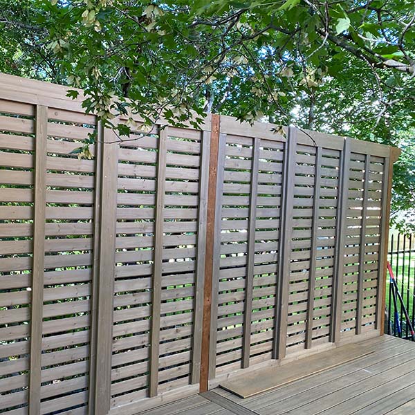 custom privacy wall